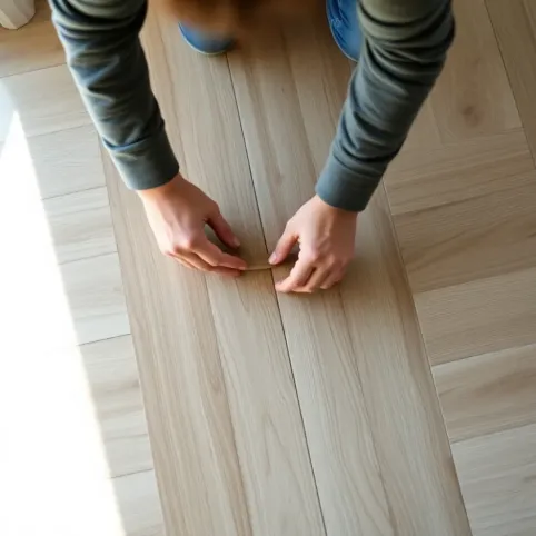 Panele winylowe na klik montaż