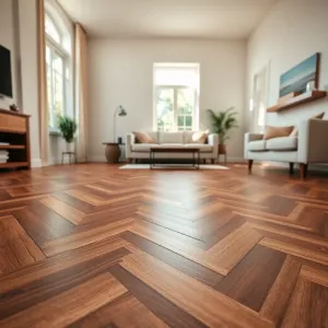 Panele winylowe w jodełkę