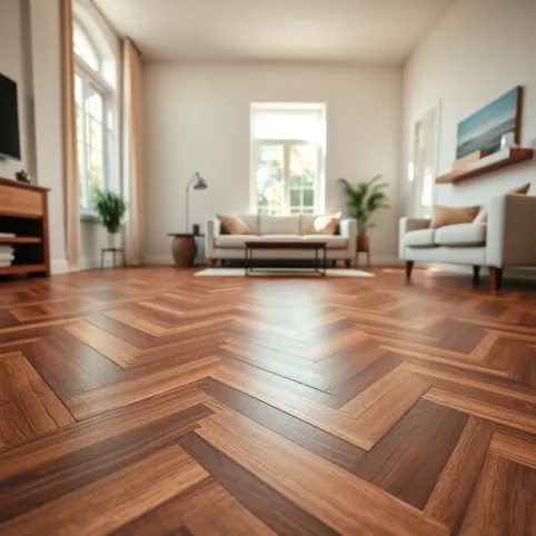 Panele winylowe w jodełkę