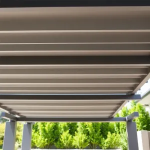 Pergola lamelowa z rozsuwanym dachem