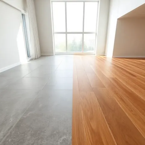 Płytki w salonie czy panele