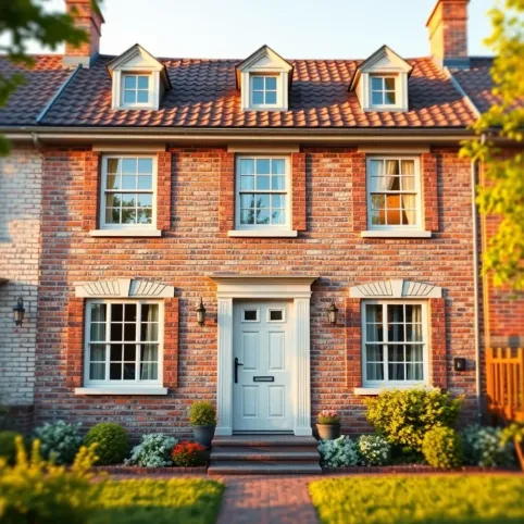 Projekt elewacji starego domu