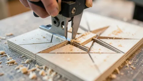 Ręczne wycinanie w sklejce