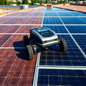 Robot do mycia paneli fotowoltaicznych