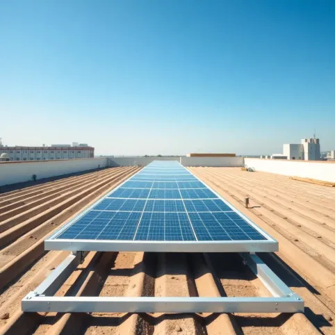 Stelaż do paneli fotowoltaicznych na dachu płaskim cena