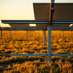 Stelaż do paneli fotowoltaicznych na gruncie