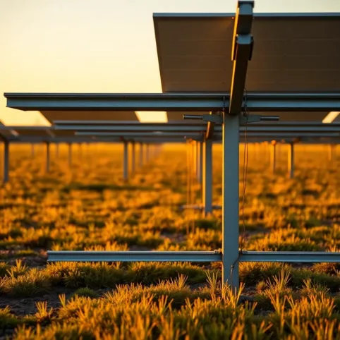 Stelaż do paneli fotowoltaicznych na gruncie