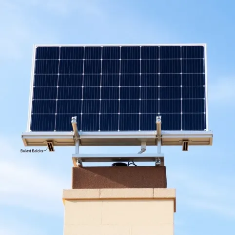 System montażu paneli fotowoltaicznych na dachu płaskim