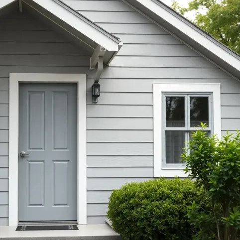 Szary kolor elewacji domu