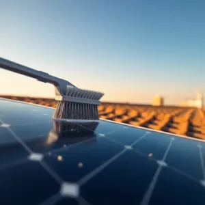 Szczotka do paneli fotowoltaicznych