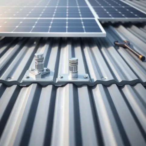 Uchwyt do paneli fotowoltaicznych blacha trapezowa