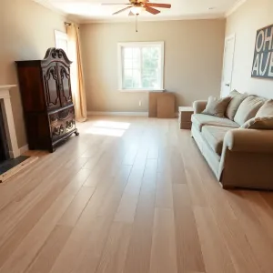 Układanie paneli w pokoju z meblami