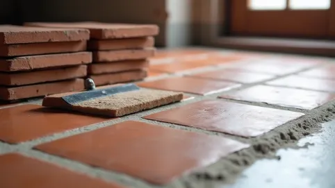 Układanie płytek klinkierowych wewnątrz