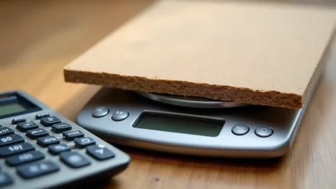 Waga PŁYTY wiórowej 18 mm kalkulator