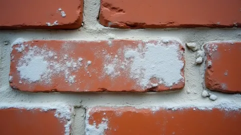 Wykwity na cegłę klinkierowej