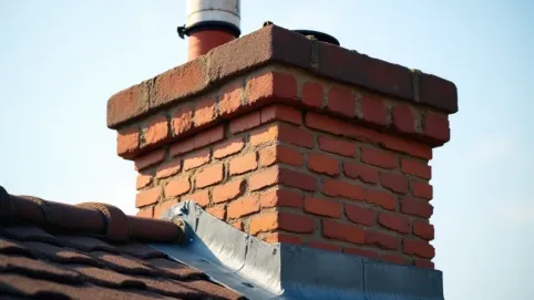 Zakończenie komina z cegły klinkierowej