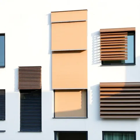 żaluzje fasadowe  rodzaje