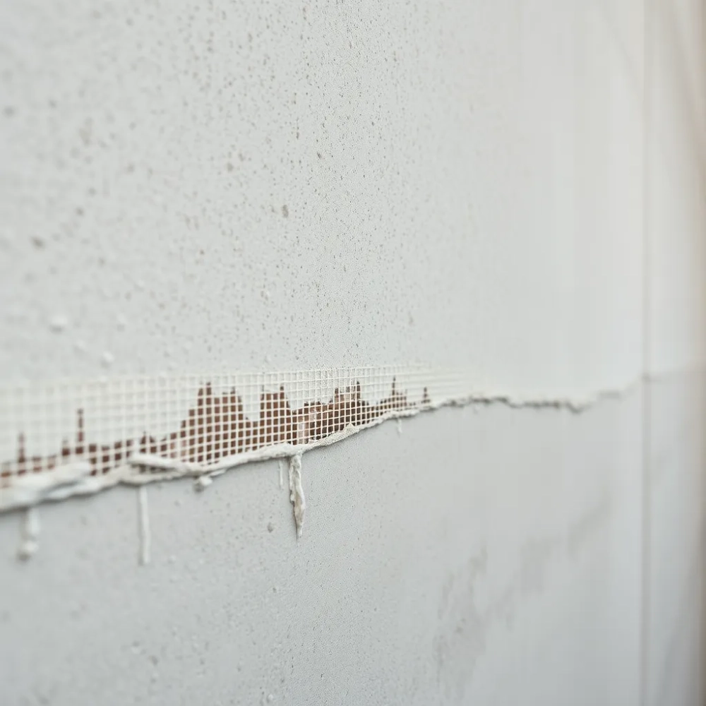 Siatka i klej zamiast tynku