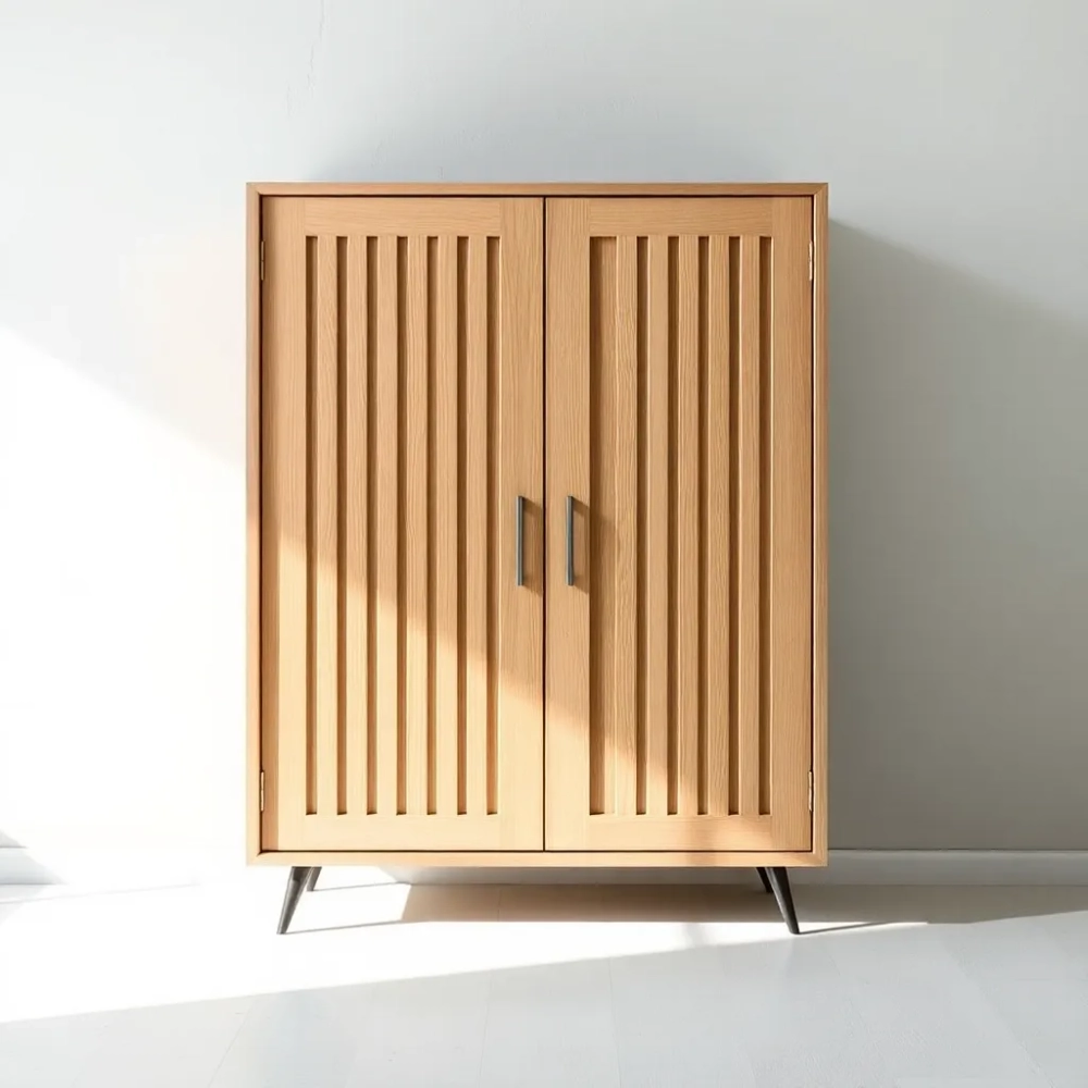 Szafka na buty z lamelami