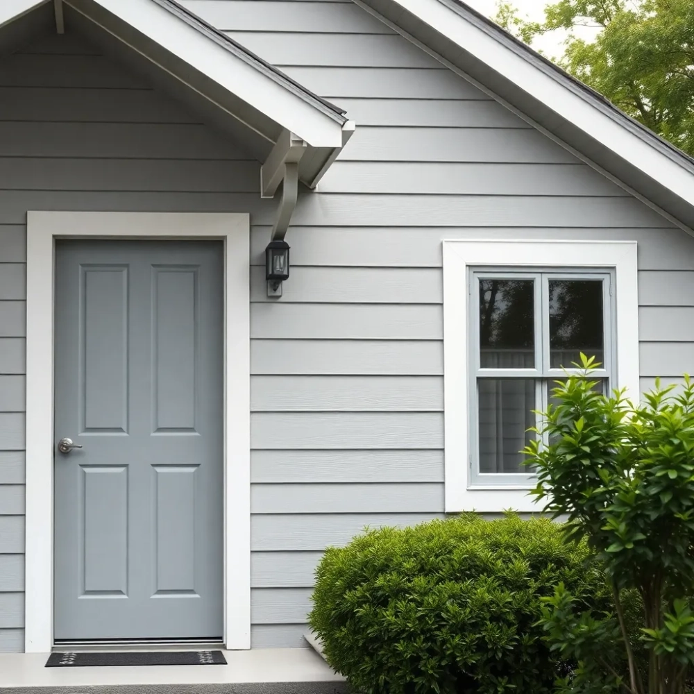 Szary kolor elewacji domu