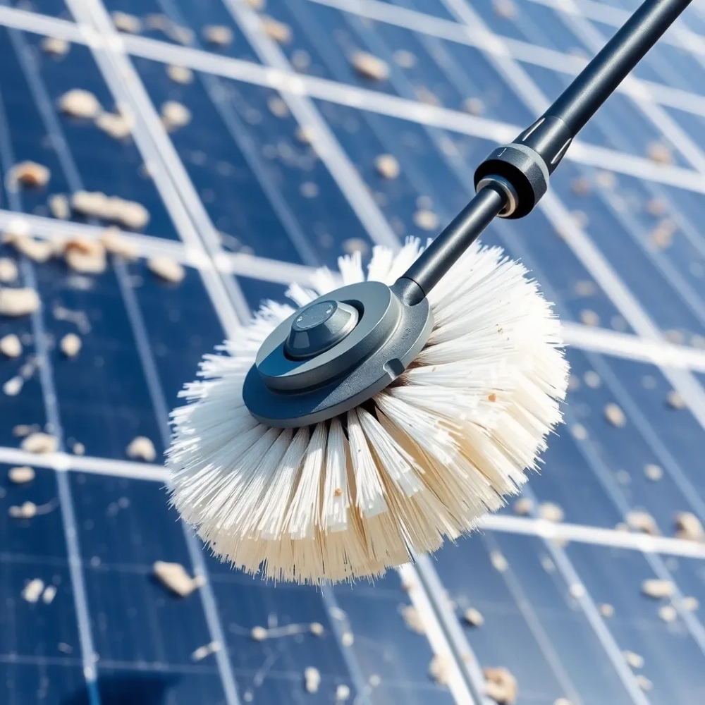 Szczotka obrotowa do mycia paneli fotowoltaicznych