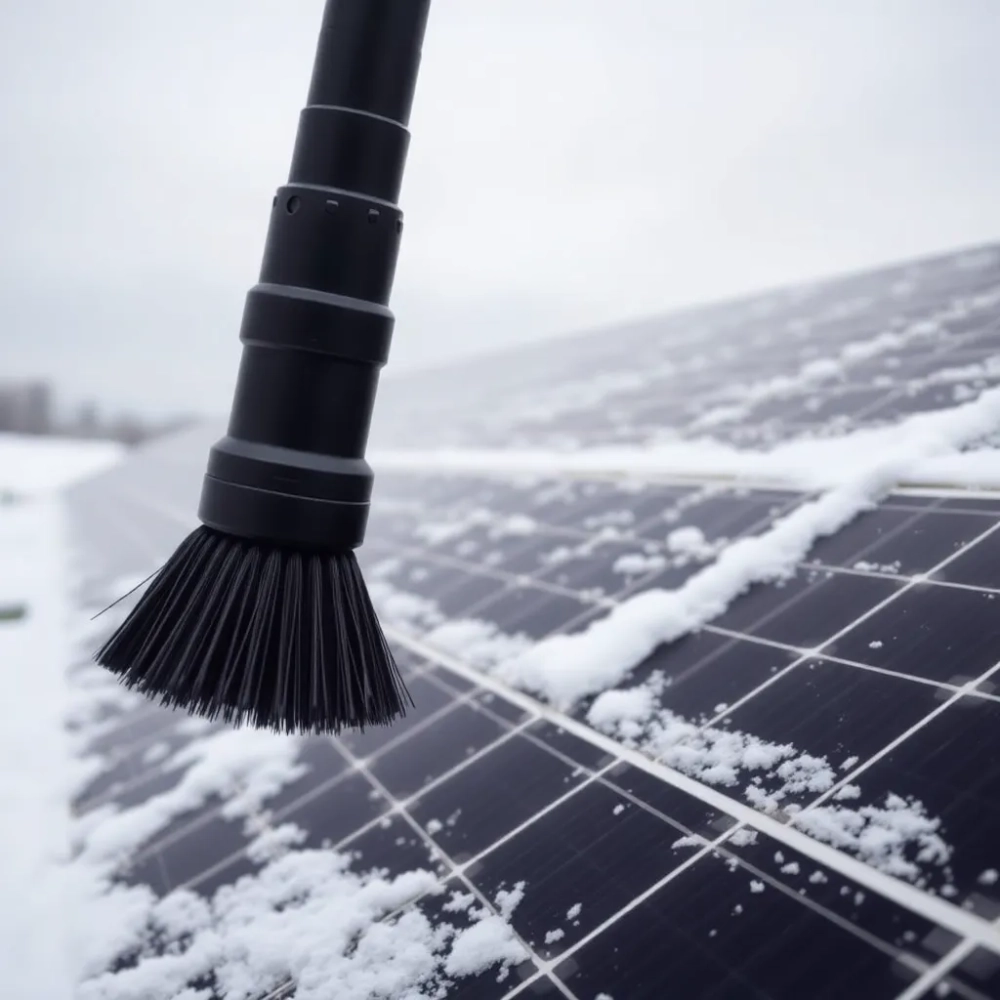 Szczotka teleskopowa do odśnieżania paneli fotowoltaicznych