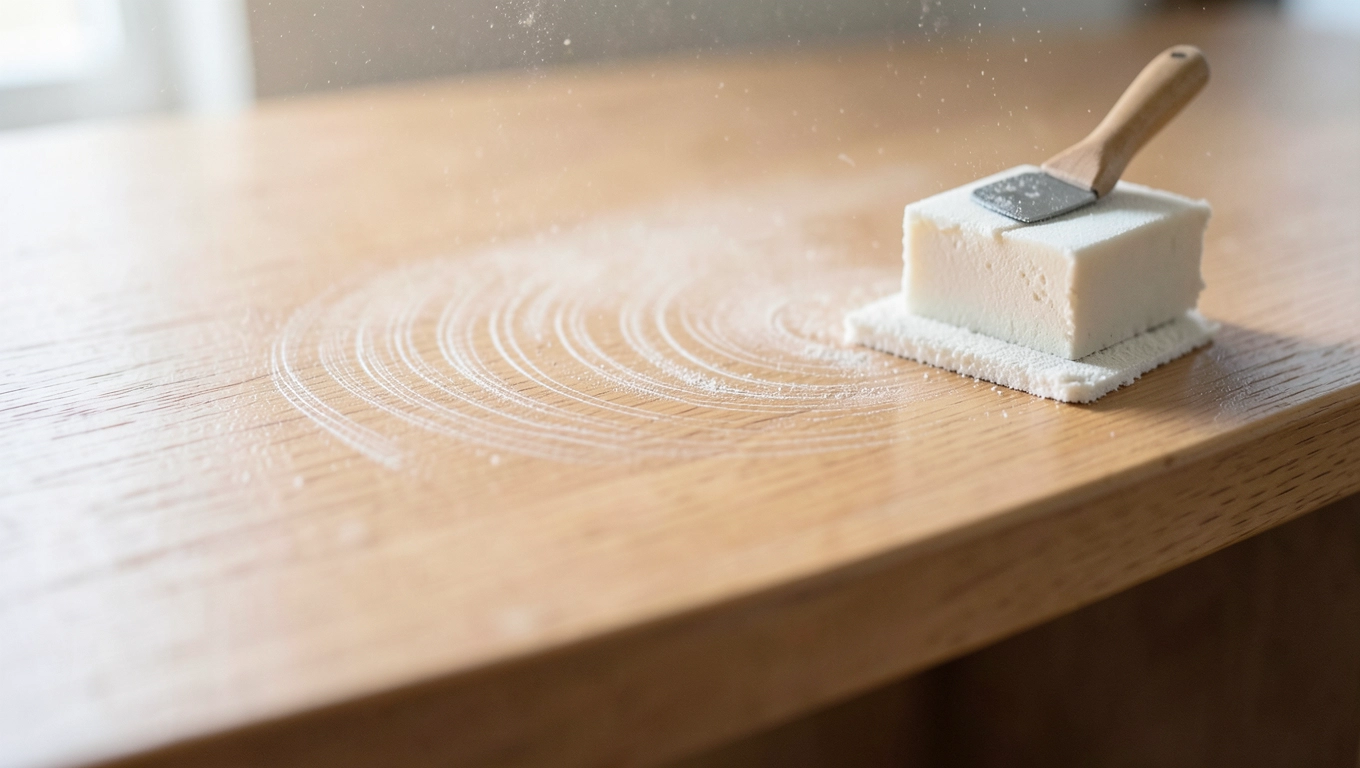 Szlifowanie forniru po szpachlowaniu