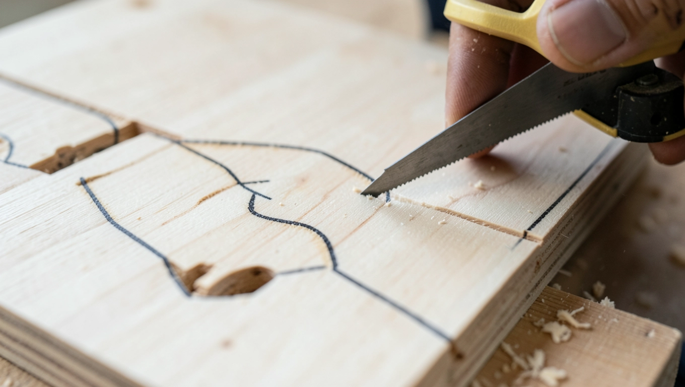 Techniki cięcia sklejki nożem jigsaw