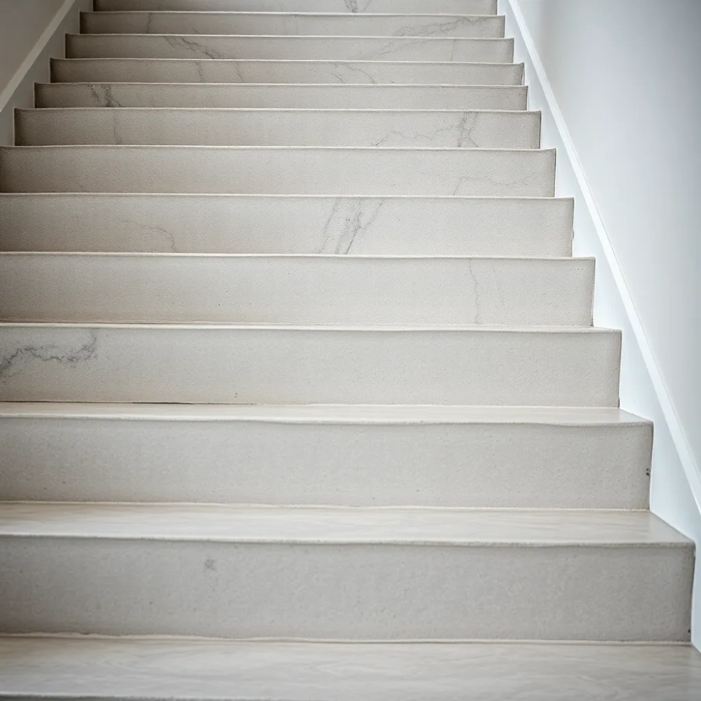 Tynk dekoracyjny na schodach