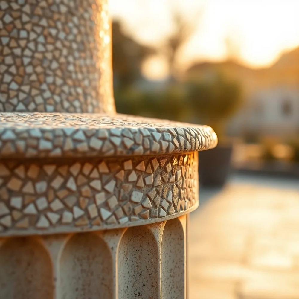 Tynk mozaikowy na cokół