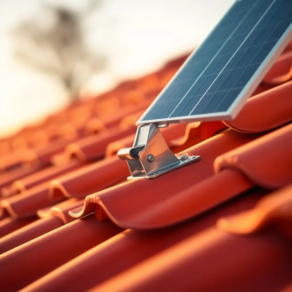 Uchwyt do paneli fotowoltaicznych blachodachówką