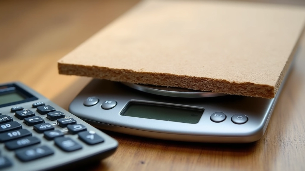 Waga PŁYTY wiórowej 18 mm kalkulator