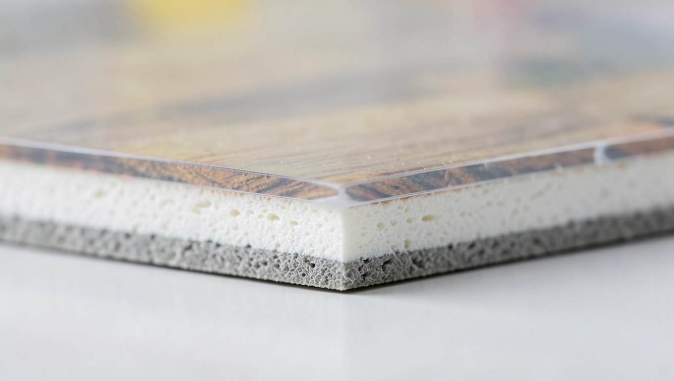 Warstwy wykładzin podłogowych