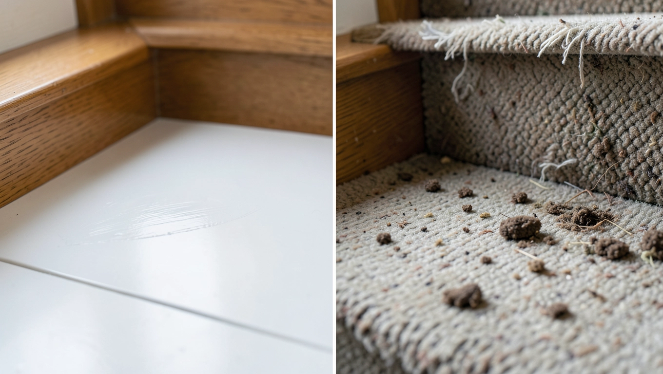 Wykładzina PCV vs dywan na schody