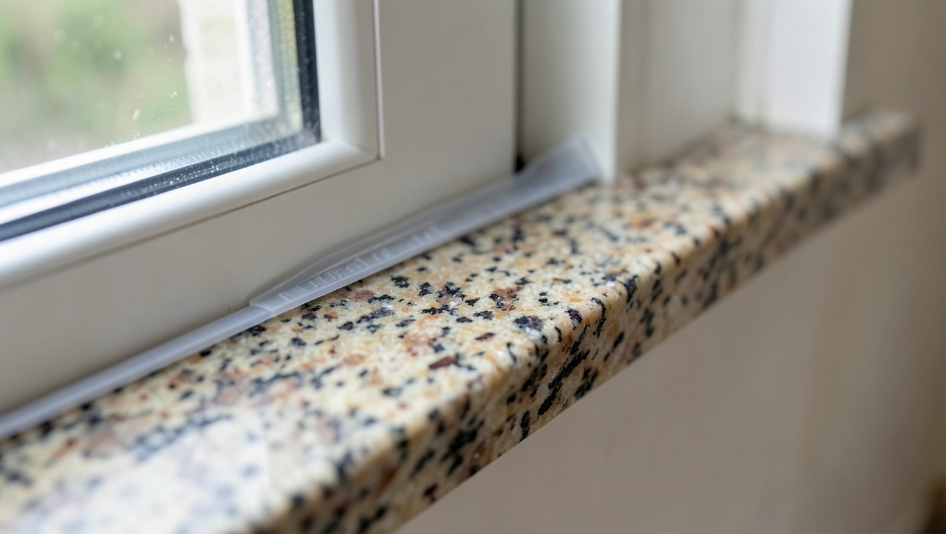 Wypełnianie szczelin silikonem do parapetów