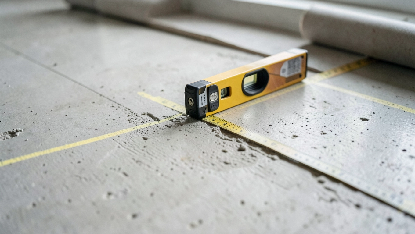 Wyrównywanie nierówności pod przycinanie wykładziny