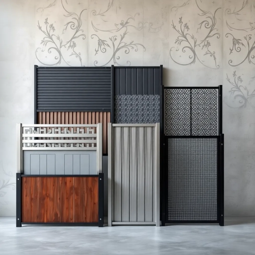 Wzory ogrodzeń panelowych