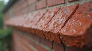 Parapet z cegły klinkierowej