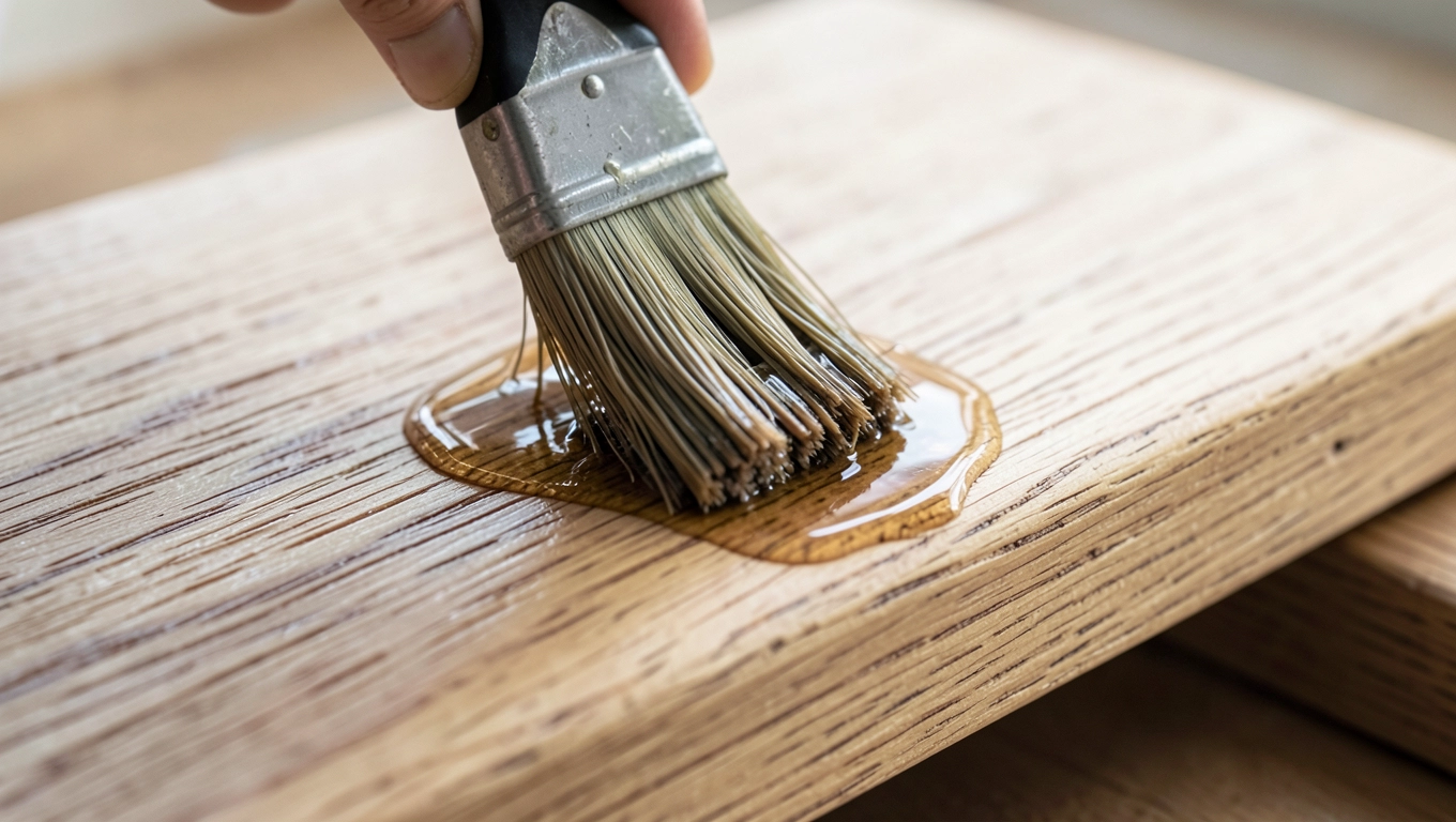 Zabezpieczanie płyty fornirowanej dębowej