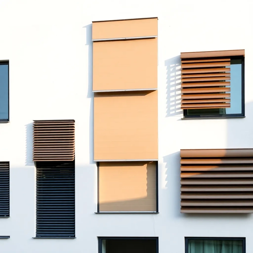 żaluzje fasadowe  rodzaje