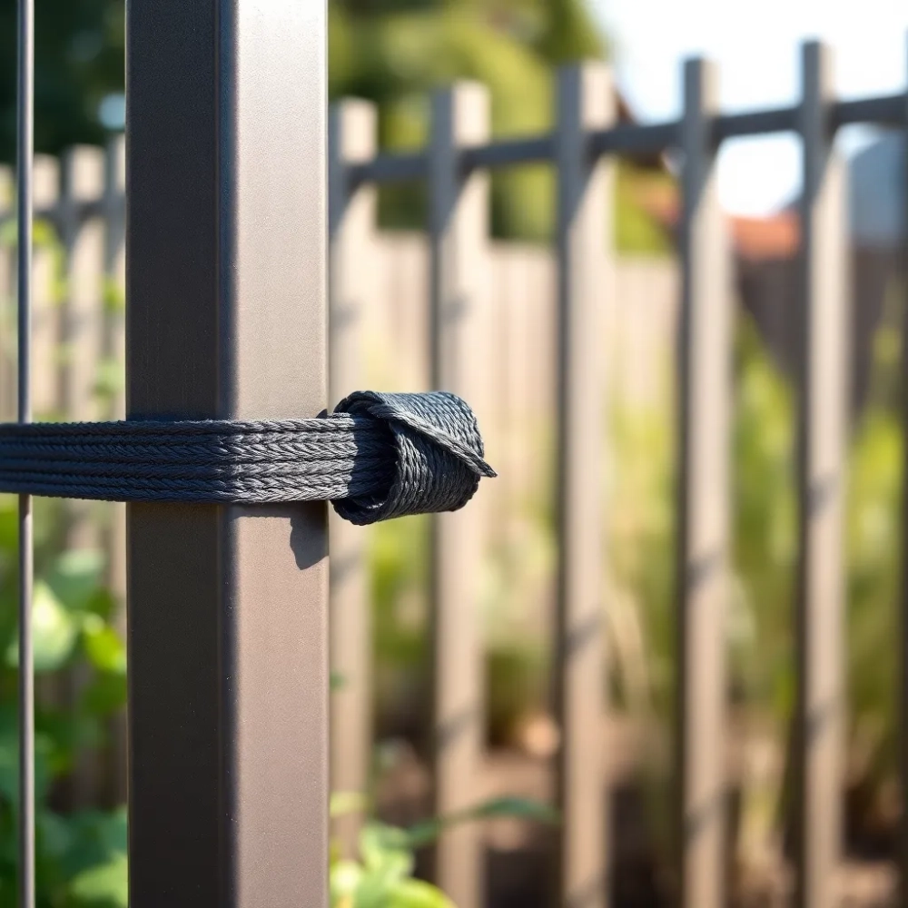 Zawijka do paneli ogrodzeniowych czarna